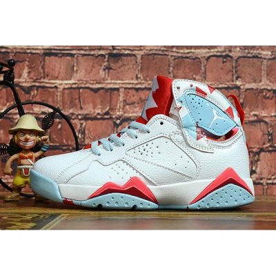 Nike Air Jordan 7 Retro Beyaz / Mavi / Kırmızı Basketbol Ayakkabısı Türkiye - 4KVNRFT4